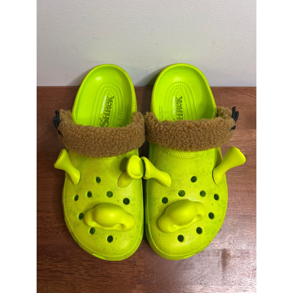 Crocs Dreamworks Shrek Lime Green Classic Clogs Mens 10 Womens 12
